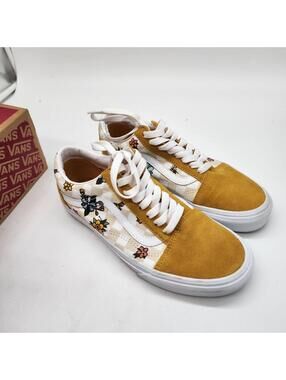 Vans Old Skool Womens 9 Cottage Check Suede/ Canvas Sneakers